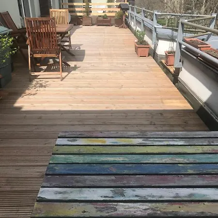 شقة Dachterrassen Idylle Ueber Den Daechern Dresdens *